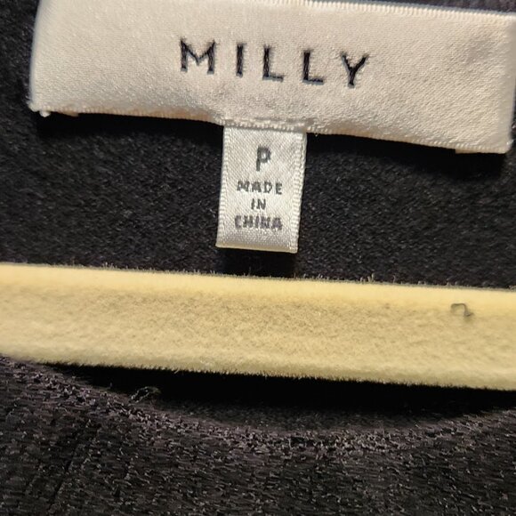 Cold Shoulder Black Milly Sweater Viscose Blend Size Petite Color Black - Picture 3 of 5